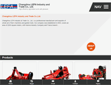 Tablet Screenshot of lefa-cz.com